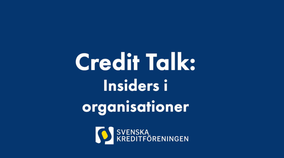 Credit talk insiders i organisationer